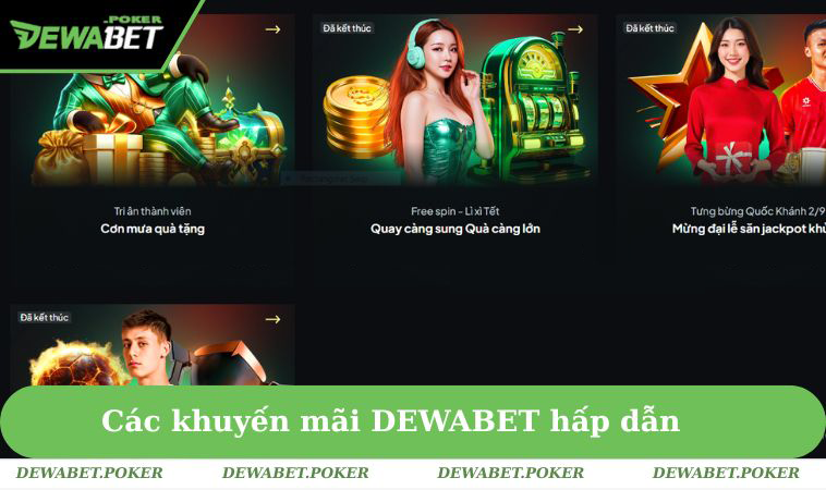 Khuyến Mãi DEWABET 3 Các khuyến mãi DEWABET hấp dẫn