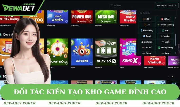 DEWABET 27 Mạng lưới đối tác kiến tạo kho game đỉnh cao trên DEWABET
