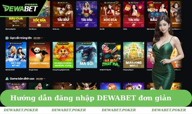 Đăng Nhập DEWABET 1 Hướng dẫn đăng nhập DEWABET đơn giản