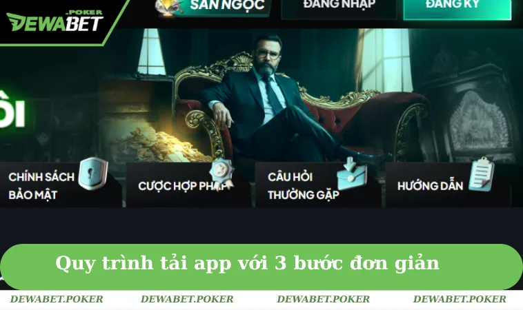Tải App DEWABET 2 Quy trình tải app của nhà cái DEWABET cho hệ điều hành iOS với 3 bước đơn giản